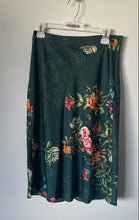 Load image into Gallery viewer, BCBGeneration Womens Green Floral Side Zip Knee Length A-Line Skirt Size 6