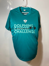 Load image into Gallery viewer, Blue Unisex Miami Dolphins Cancer Challenge Short Sleeve T-Shirt Size Medium