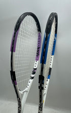 Load image into Gallery viewer, 2-Pack Oppum Pro 25 Junior Kids Multicolor Lightweight Tennis Rackets With Cover