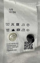 Load image into Gallery viewer, Hugo Boss Mens White Cotton Long Sleeve Slim Fit Dress Shirt Size 16.5