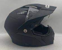 Load image into Gallery viewer, MMG Model 23 Matte Black Dual-Sport Off-Road Full-Face Motorcycle Helmet Size L