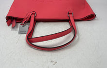 Load image into Gallery viewer, Guess Womens Pink Logo Embossed Shoulder Strap Large Tote Bag With Tags