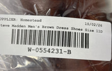 Load image into Gallery viewer, Steve Madden Mens Derbyy Brown Leather Lace-Up Oxford Dress Shoes Size 11D
