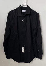 Load image into Gallery viewer, Calvin Klein Mens Black Soft Fit Long Sleeve Button-Up Shirt Size M With Tag
