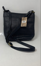 Load image into Gallery viewer, Born Womens Izabel Black Leather Adjustable Strap Bucket Crossbody Purse W/ Tag