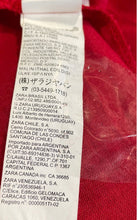 Load image into Gallery viewer, Zara Basic Womens Red Ramie Ruffle Knee Length A-Line Skirt Size Small