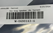 Load image into Gallery viewer, Onn Dark Gray Rugged Bluetooth Wireless Portable Speaker Not Tested
