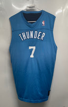Load image into Gallery viewer, Alleson Athletic Mens Blue Oklahoma City Thunder #7 NBA Jersey Size Large