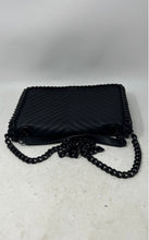 Load image into Gallery viewer, Aldo Womens Black Chevron Leather Inner Divider Chain Strap Shoulder Bag
