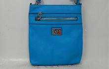 Load image into Gallery viewer, VZ Vera Handbag Womens Bright Blue Leather Detachable Strap Zipper Crossbody Bag