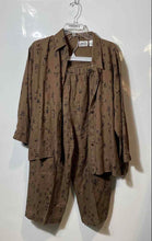 Load image into Gallery viewer, Chico's Design Womens Brown Calligraphy Print 2 Piece Outfit Set Size 3