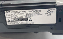 Load image into Gallery viewer, JVC Model GR-AXM230U Black Compact VHS Video Camera Camcorder Not Tested