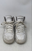 Load image into Gallery viewer, Adidas Kids Hoops Mid IH7894 White Gray Mid Top Lace-Up Sneaker Shoes Size 3