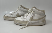 Load image into Gallery viewer, Nike Womens Court Vision Mid CD5436-106 White Beige Lace-Up Sneakers Shoes Sz 7