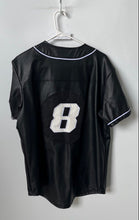 Load image into Gallery viewer, Black Pike Legend Collection Mens Black #8 Short Sleeve Button Front Jersey Sz S