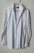 Load image into Gallery viewer, Hugo Boss Mens White Collared Sharp Fit Long Sleeve Dress Shirt Size 16 34-35