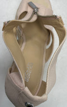 Load image into Gallery viewer, Michael Kors Womens Damita Beige Zipper Wedge Heel Espadrille Sandals Size 8.5 M
