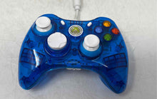 Load image into Gallery viewer, PDP Rock Candy Wired Controller Xbox 360 Translucent Blue 037-010 Not Tested