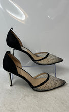 Load image into Gallery viewer, Adrienne Vittadini Womens Black Pointed Toe Slip-On D'Orsay Heels Size 10