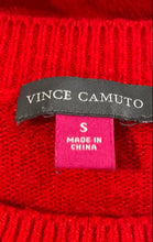 Load image into Gallery viewer, Vince Camuto Womens Red Long Sleeve Crew Neck Regular Fit Pullover Sweater Sz S