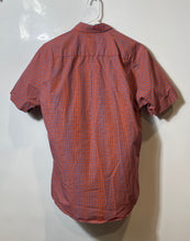 Load image into Gallery viewer, Arturo Calle Mens Red Blue Plaid Short Sleeve Slim Fit Button-Up Shirt Size S