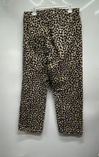 Load image into Gallery viewer, Michael Kors Womens Brown Animal Print Cotton Straight Leg Jeans Size 10