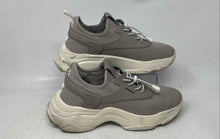 Load image into Gallery viewer, Dnsny Womens Allie Gray Ivory Round Toe Drawstring Sneakers Shoes Size 8 M