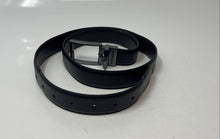 Load image into Gallery viewer, Steve Madden Mens Black Brown Leather Buckle Reversible Dress Belt Size 34-36
