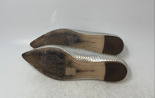 Load image into Gallery viewer, Karl Lagerfeld Paris Womens Gray Leather Slip-On Pointed Toe Ballet Flats size 8