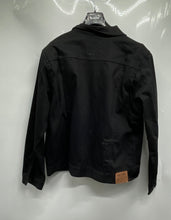 Load image into Gallery viewer, Ln Geans Mens Black Denim Long Sleeve Button Front Trucker Jacket Size XXL