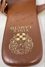 Load image into Gallery viewer, Vince Camuto Womens Ayina Brown Slip-On Open Toe Slide Sandals Size 10 M