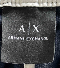 Load image into Gallery viewer, Armani Exchange Mens Blue Stretch Flat Front Zipper Pockets Cargo Shorts Size 34