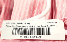 Load image into Gallery viewer, Tommy Hilfiger Mens Pink Striped Print Long Sleeve Button-Up Shirt Size XL