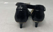 Load image into Gallery viewer, Anne Klein Womens Fayza Black Pointed Toe Stiletto Ankle Strap Heels Size 8