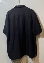 Load image into Gallery viewer, Cubavera Mens Black Short Sleeve Spread Collar Button-Up Shirt Size XL