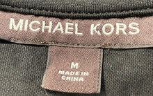 Load image into Gallery viewer, Michael Kors Mens Black Cotton V-Neck Short Sleeve Pullover T-Shirt Size M