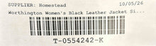 Load image into Gallery viewer, Worthington Womens Black Leather Notch Lapel Button Front Jacket Size XL
