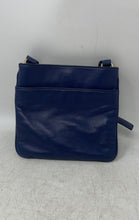 Load image into Gallery viewer, Michael Kors Womens Ludlow Blue Leather Adjustable Strap Studded Crossbody Bag
