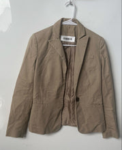 Load image into Gallery viewer, MNG Basics Womens Beige Long Sleeve Peak Lapel One-Button Blazer Size 4