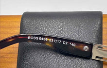 Load image into Gallery viewer, Authentic Hugo Boss Women's Dark Havana Tortoise Gold Glasses