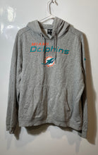 Load image into Gallery viewer, Nike Mens Gray Miami Dolphins Long Sleeve Pockets Pullover Hoodie Size XL