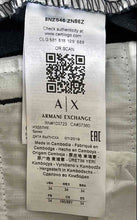 Load image into Gallery viewer, Armani Exchange Mens Blue Stretch Flat Front Zipper Pockets Cargo Shorts Size 34