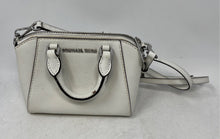 Load image into Gallery viewer, Michael Kors Womens Ciara XS White Leather Detachable Strap Small Satchel Bag