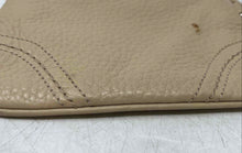 Load image into Gallery viewer, Coach Womens Beige Pebbled Leather Corner Zip Mini Wristlet Wallet