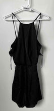 Load image into Gallery viewer, Zara Womens Black Red Polka Dot Sleeveless Back Zip One-Piece Romper Size S