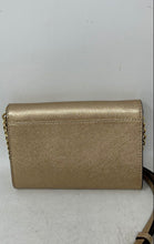 Load image into Gallery viewer, Michael Kors Womens Gold Saffiano Leather Adjustable Strap Crossbody Bag