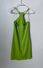 Load image into Gallery viewer, Zara Womens Green Sleeveless Halter Neck Pullover Bodycon Dress Size Large