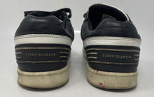 Load image into Gallery viewer, Authentic Tory Burch Womens Black White Sneakers Shoes Size 7 Worn/Stained