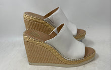 Load image into Gallery viewer, Vince Camuto Womens Brissia White Leather Slip-On Wedge Espadrille Heels Size 8M