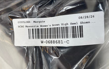 Load image into Gallery viewer, BCBGMaxazria Womens Brown Leather High Stiletto Strappy Heels Size 7.5B